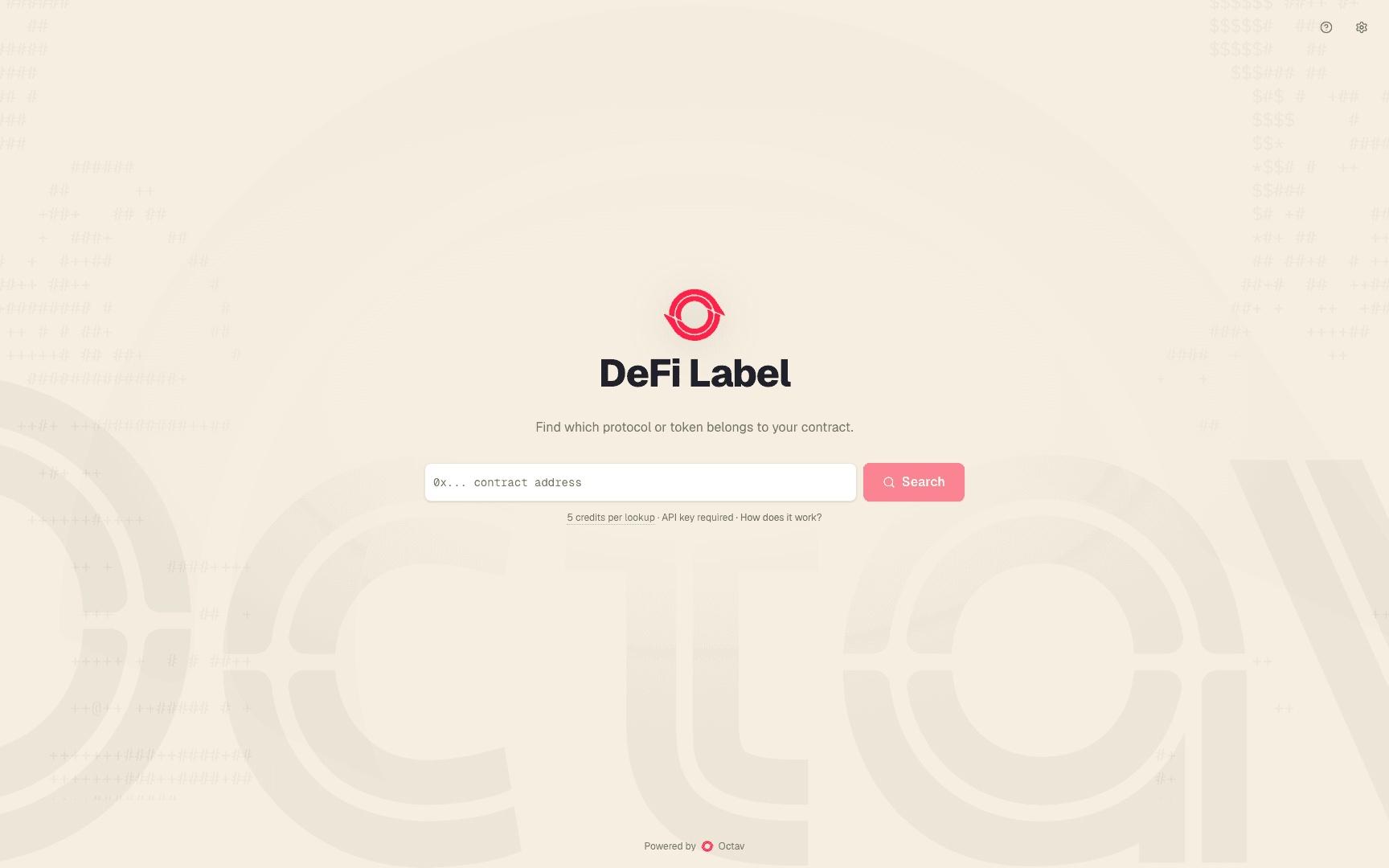 DeFi Label screenshot