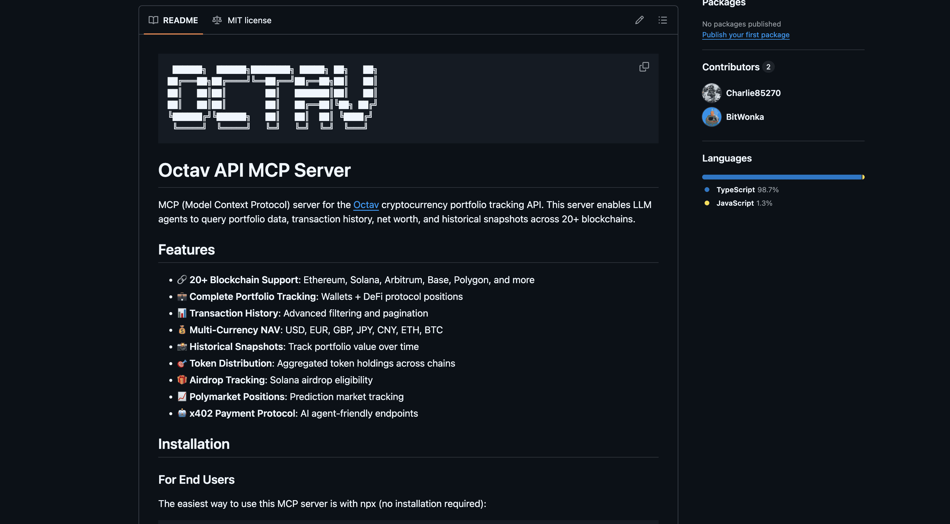 Octav MCP screenshot
